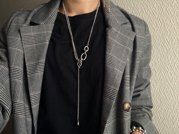 ーmix chain necklaceー　サージカルステンレス　チェーンネックレス　ネックレス　アクセサリー 17枚目の画像