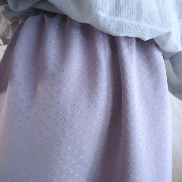 繊細さんのためのシルクパンツ　パープル 4枚目の画像