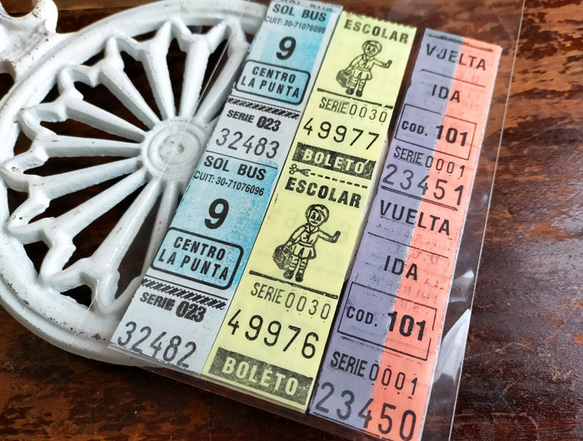30枚【X】アルゼンチンVintageバスチケット　DA-BTA083 1枚目の画像