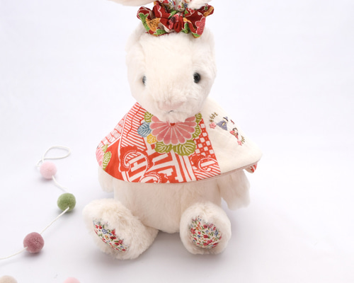 和柄のスタイ2枚set ハンドメイド d149f7cb44a57f3cb2332c43b94d2a