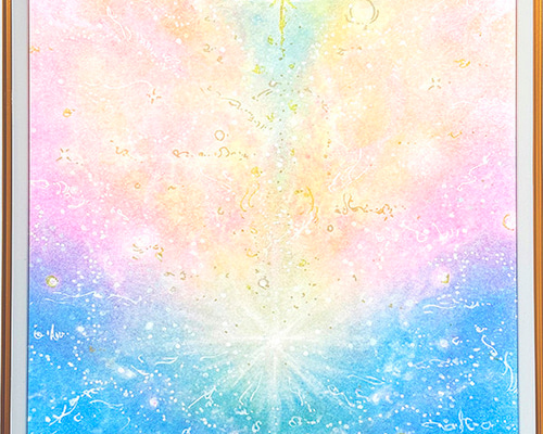 抽象画『未来に導く』 パステルアート原画 絵画 HIDEKI 通販 18758994
