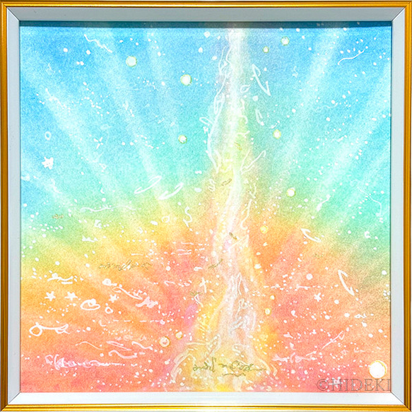 抽象的な地球のパステル画宙花 抽象的な地球のパステル画宙花 抽象的なパステル画 A4サイズ