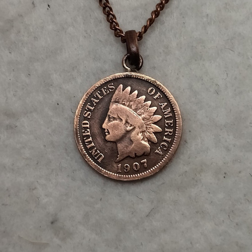 24金】純金K24イーグルペンダントトップ インディアン K18 コイン#2 【24金】K24コインペンダント インディアン＆コンドル 枠K18 18金 新品