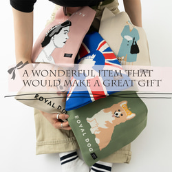 Jubilee ニット マルシェバッグ イギリス ミニトートバッグ 犬 ユニオンジャック JB-toteK-ORG 6枚目の画像