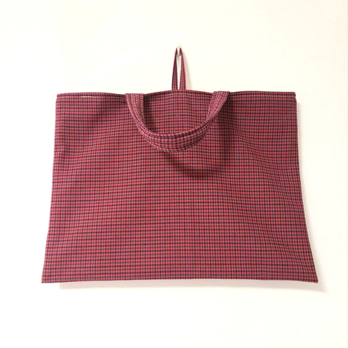 新品♡ファミリア　レッスンバッグ ふんわり持ち手 レッスンバック 30×40 ファミリアチェック