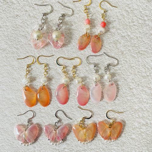 80 ブローチシリーズピンクの子鹿ちゃん✖︎チェコガラス　ピアス・イヤリング 80 ブローチシリーズピンクの子鹿ちゃん✖︎チェコガラス ピアス