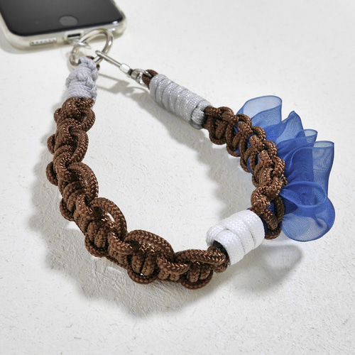 スマホストラップ　ハンドメイド　ハンドストラップ　パラコードストラップ パラコード ハンドストラップ スマホストラップ ハンドメイド No
