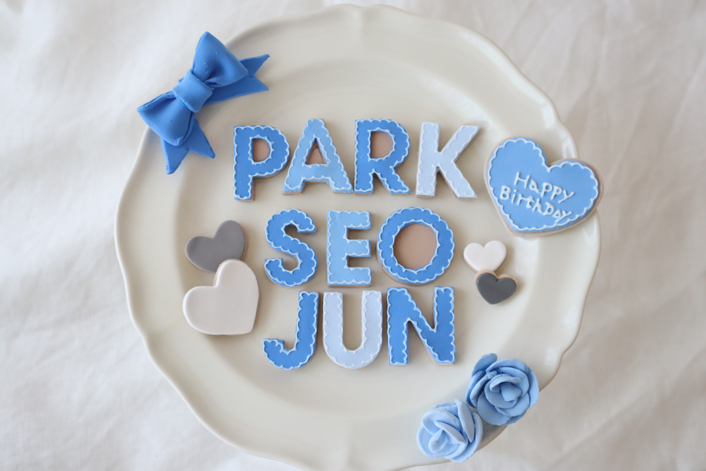 雪の結晶　SnowManクレイケーキ♡アルファベット＆ナンバー＆型♪ケーキトッパー　クレイケーキトッパー　飾り付け