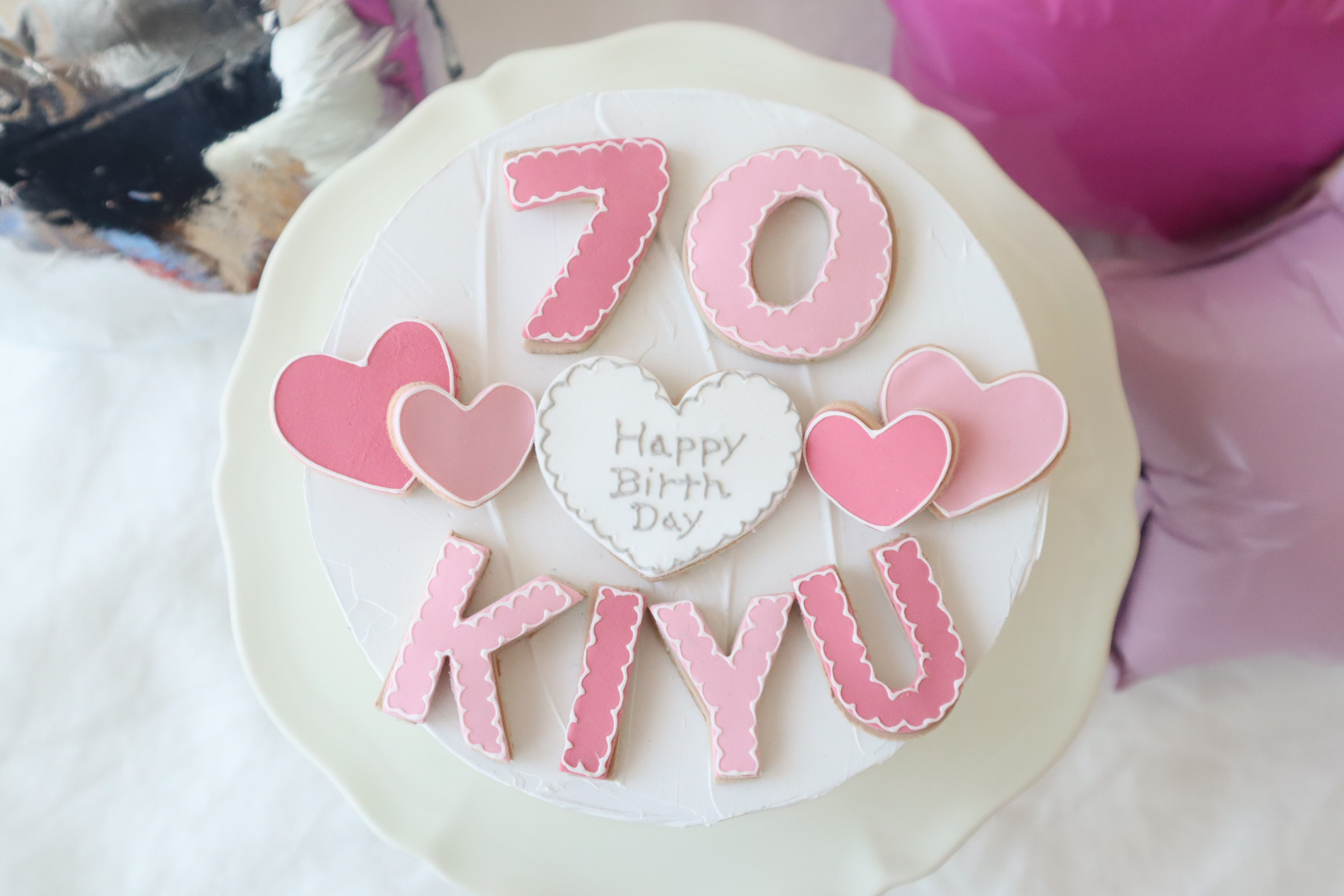 雪の結晶　SnowManクレイケーキ♡アルファベット＆ナンバー＆型♪ケーキトッパー　クレイケーキトッパー　飾り付け