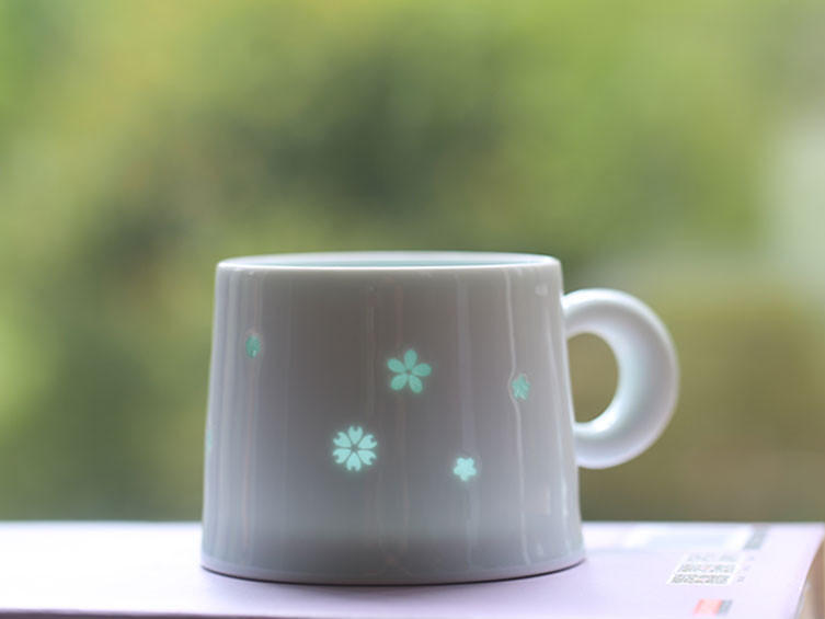 花柄マグカップ、クリエイティブなウォーターカップ、シンプルなコーヒーカップ