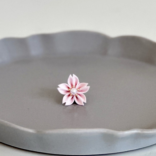 桜のラペルピン つまみ細工 ピンバッジ メンズ・レディース （送料無料