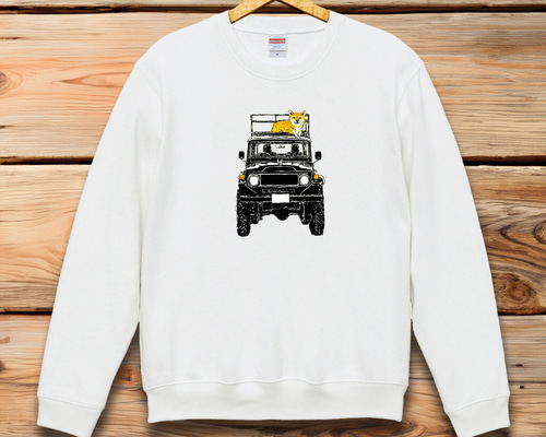 柴犬 ランクル30【名入れ・コメント可】 豆柴 アウトドア プリント