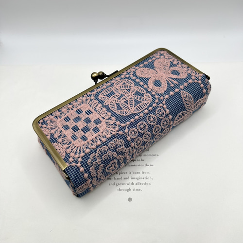 ⚮̈ 受注制作品⚮̈ ミナペルホネン/forest tile/ボックスがま口