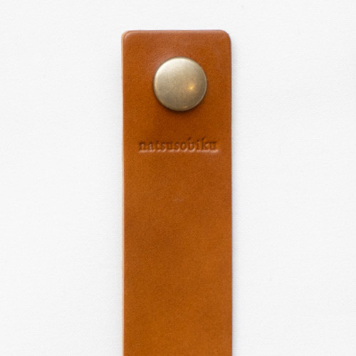 Leather Tieback 01キャメル　/　100%植物タンニンなめしのレザー製カーテンタッセル　/　壁固定式