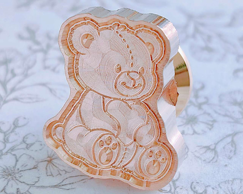 完全受注】再販⭐︎20mm ハートテディベア シーリングスタンプ ヘッド