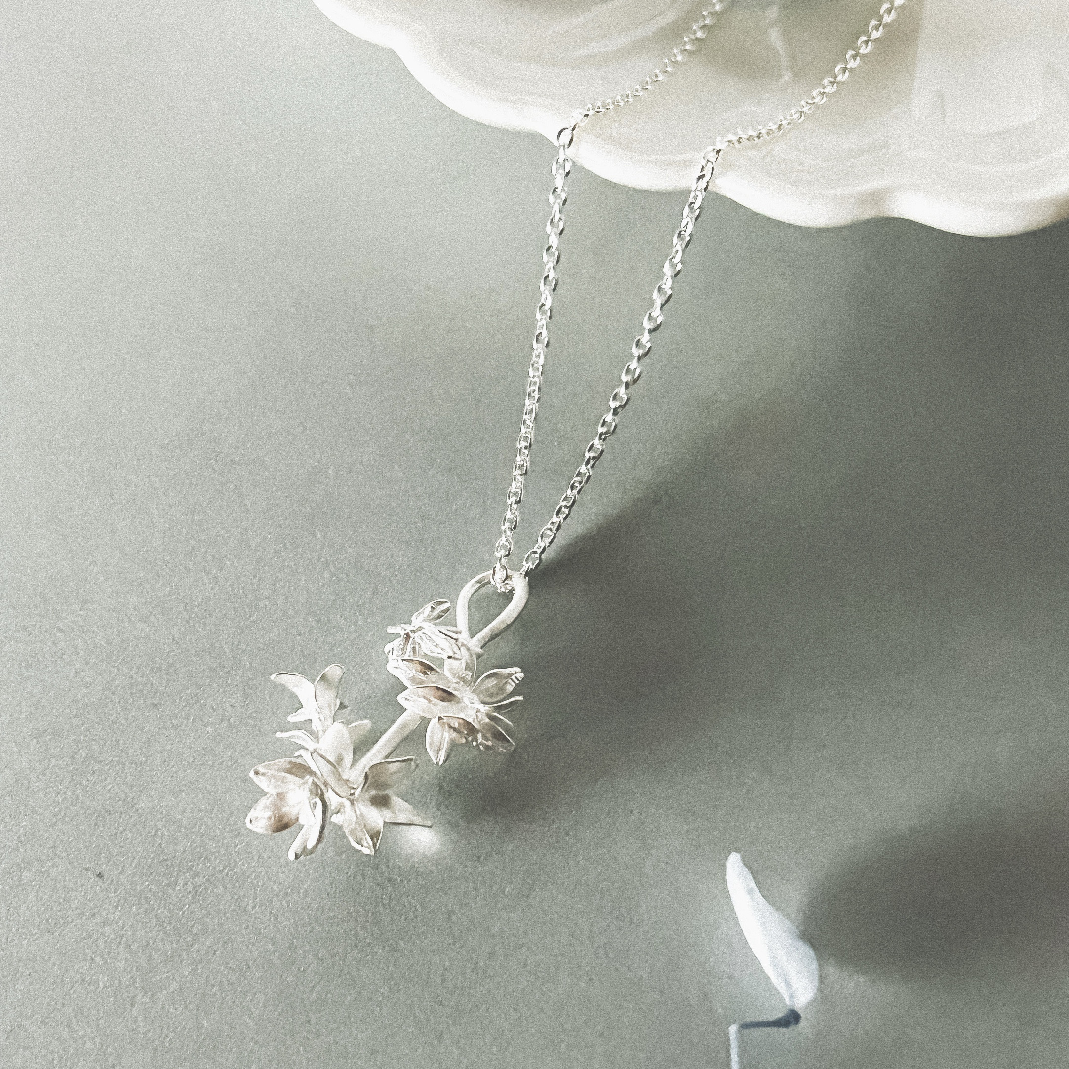 silverネックレス 和ハーブシリーズ イブキジャコウソウ