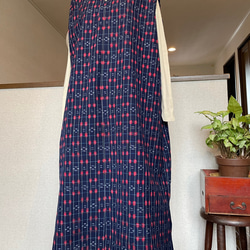 正絹 紬 着物リメイク ゆったり着物 チュニック ゆったりお洒落