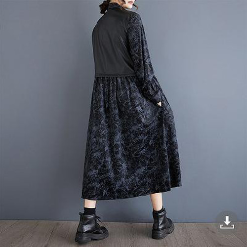 大きいサイズ エコレザー　ワンピース　レディース フェイク　秋冬　春 新品 長袖 大きいサイズ エコレザー ワンピース レディース フェイク 秋冬