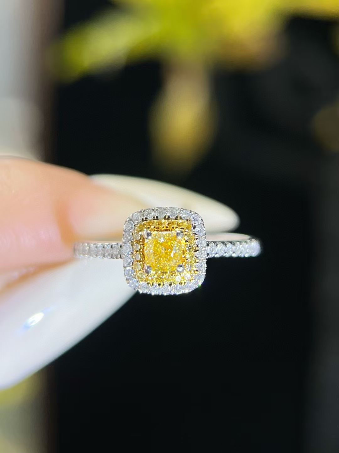 ダイヤモンドリング　k18 新品