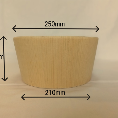 青森ヒバの木桶（タガ埋め込み） バス・トイレ・洗面用品 F木工 通販