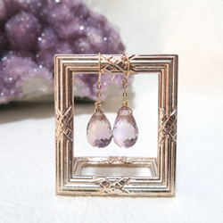 大粒✧︎アメトリン ひねりドロップ ピアス 大粒アメトリン◇Jewel drop pierce／14kgf ピアス（フック・チェーン