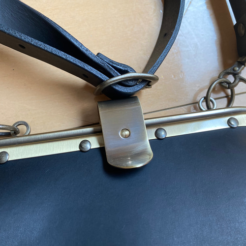 クリスマスセール 車掌 カバン バック イタリアンレザー ブラック