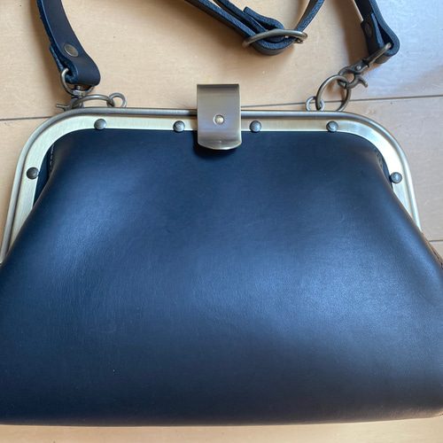 クリスマスセール 車掌 カバン バック イタリアンレザー ブラック