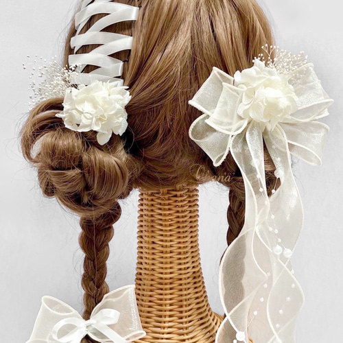 A 髪飾り ウエディング 成人式 卒業式 入園式 和装 成人式 髪飾り 万緒 まお | 白無垢 色打掛 振袖 袴 卒業式