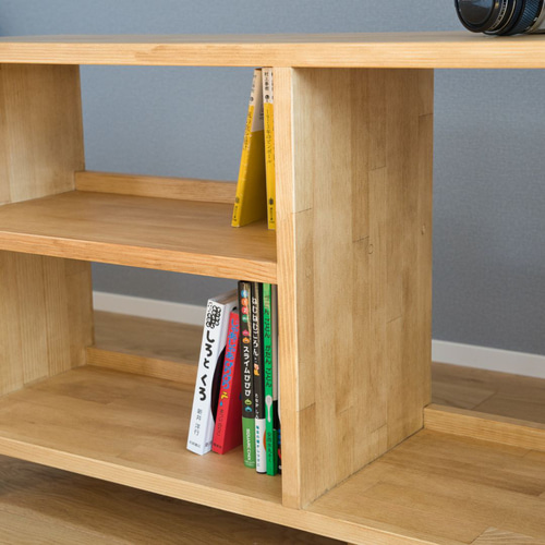 オープンシェルフ 幅90cm【ラック/テーブル/本棚/収納棚/木製】 棚