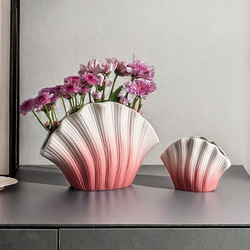 花瓶 貝殻型 グラデーションカラー おしゃれ かわいい インテリア 北欧  