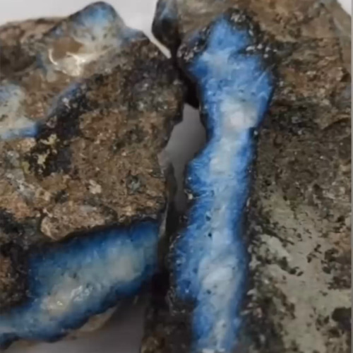 大きい！綺麗な星空カラー ブルーアイス グレイシアライト 原石 多面磨き 307 見事な星空カラーが綺麗✨激レア石ブルーアイス グレイシア