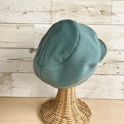 ウールキャスケット・ペールターコイズ 8枚目の画像