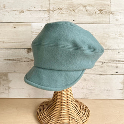 ウールキャスケット・ペールターコイズ 10枚目の画像