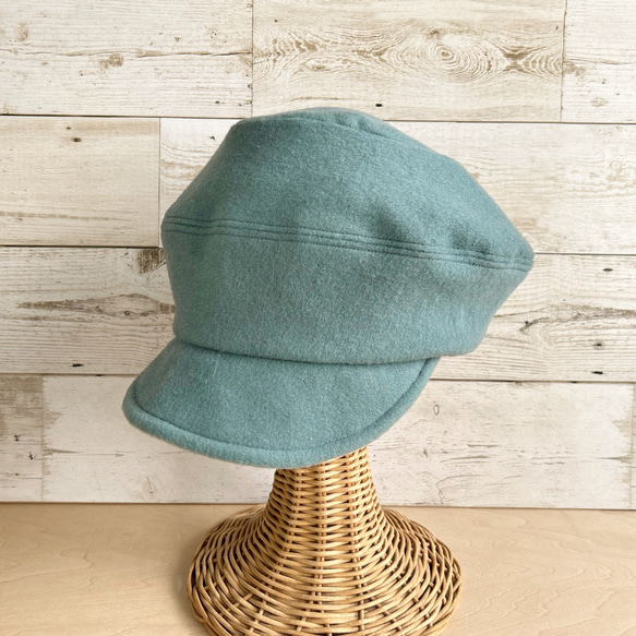 ウールキャスケット・ペールターコイズ 10枚目の画像