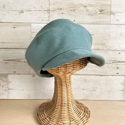 ウールキャスケット・ペールターコイズ 6枚目の画像