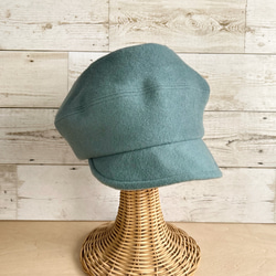 ウールキャスケット・ペールターコイズ 9枚目の画像