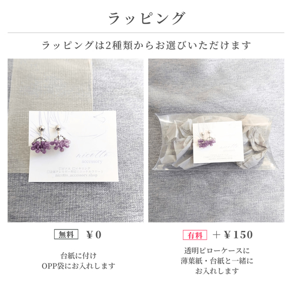 8月 誕生石 ブラックスピネル リング イヤリング / ピアス 痛くない 金属アレルギー対応 落ちない シンプル 天然石 15枚目の画像