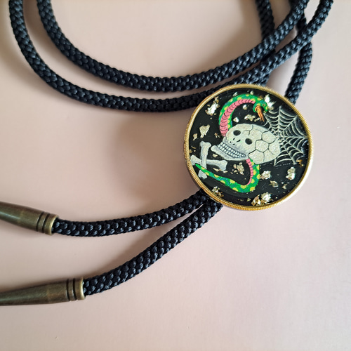 蛇髑髏スカジャンループタイSPIDERWEB, SNAKE AND SKULL その他