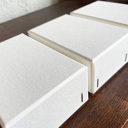 ステッチャーかぶせBOX　名刺ケース 10個　白　ギフトボックス　紙箱 2枚目の画像
