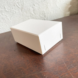 ステッチャーかぶせBOX　名刺ケース 10個　白　ギフトボックス　紙箱 3枚目の画像