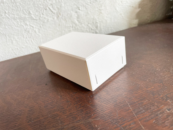 ステッチャーかぶせBOX　名刺ケース 10個　白　ギフトボックス　紙箱 3枚目の画像
