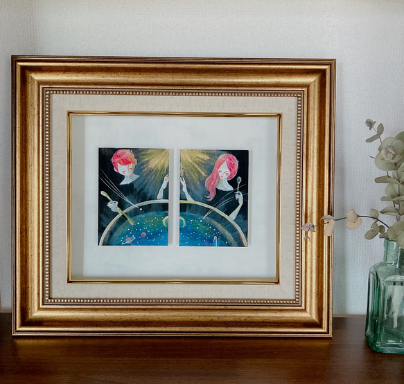 絵画「しずくふたつ 059 星のスープ」 2枚目の画像
