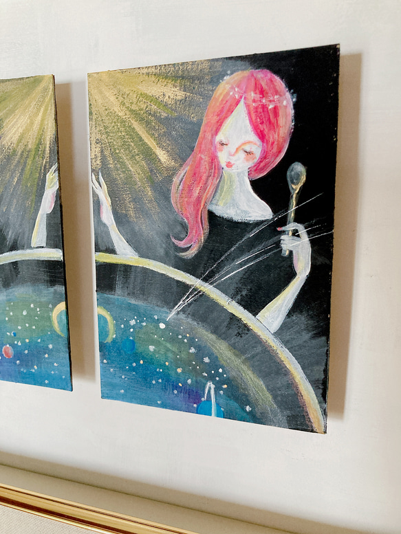 絵画「しずくふたつ 059 星のスープ」 4枚目の画像