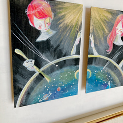 絵画「しずくふたつ 059 星のスープ」 3枚目の画像