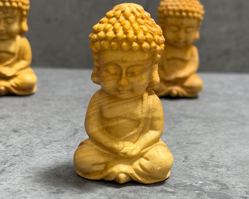 白檀　木彫り　木製象の彫刻 約10cm×12cm白檀 サンダルウッド 白檀彫刻 象 | 長川仁三郎商店