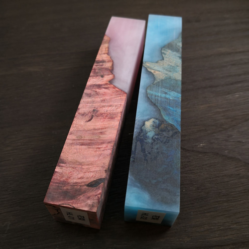 ハイブリッドウッド/花梨/瘤杢/太めペンブランク【HL-01～HL-02】 木材