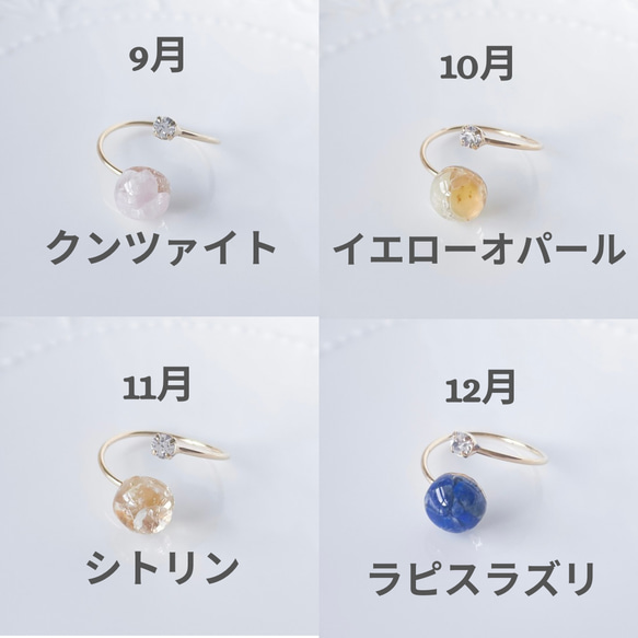 女士誕生石戒指，天然寶石，均碼，家庭戒指，一月誕生石，2026年春季誕生石 第5張的照片