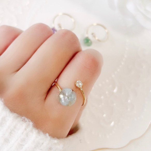 女士誕生石戒指，天然寶石，均碼，家庭戒指，一月誕生石，2026年春季誕生石 第6張的照片