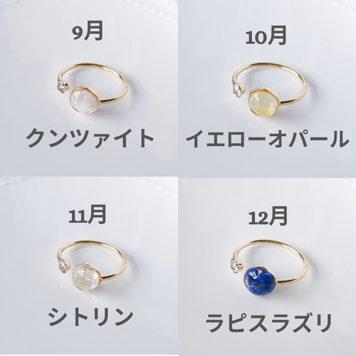 【国内発送/関税込!!】CaitlynMinimalist★オーダー誕生石リング 国内送関税込み】Caitlyn Minimalist 2種選べる誕生石リング