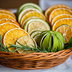 「ドライフルーツ3種アソートセット（オレンジ・ライム・アップル 各10枚 計30枚） ～ハンドメイド素材用～」 3枚目の画像